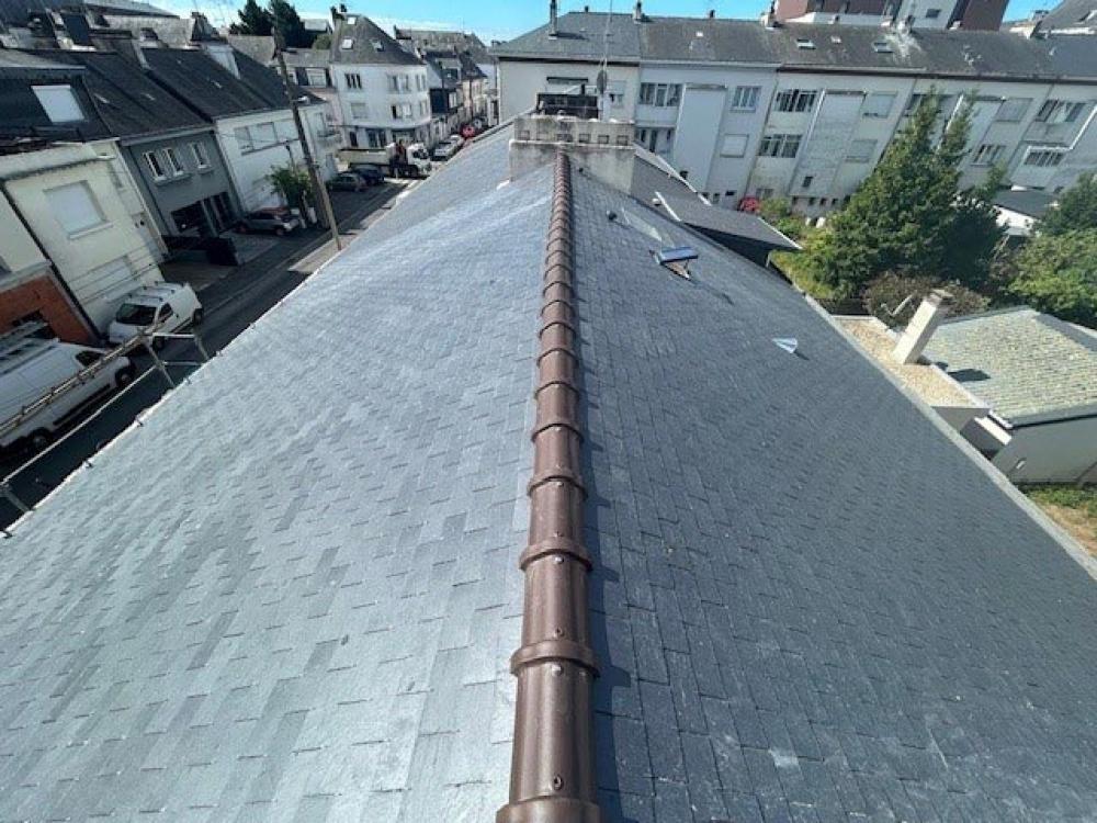 Réfection complète de toit en ardoise à Arras
