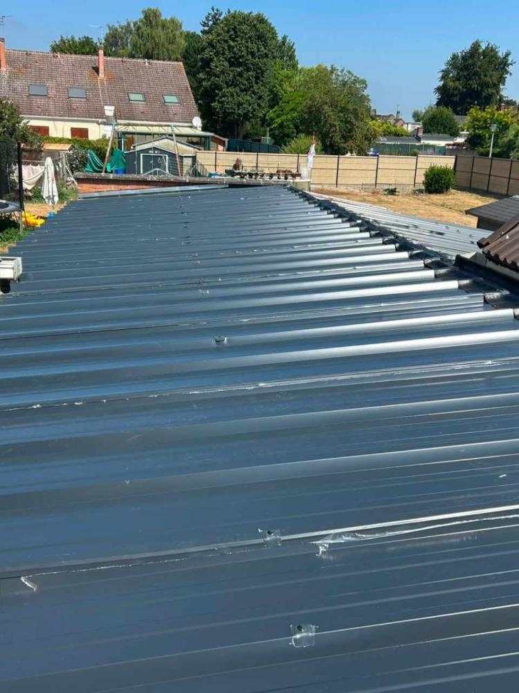 Rénovation de toiture bac acier isolé à Wavrin
