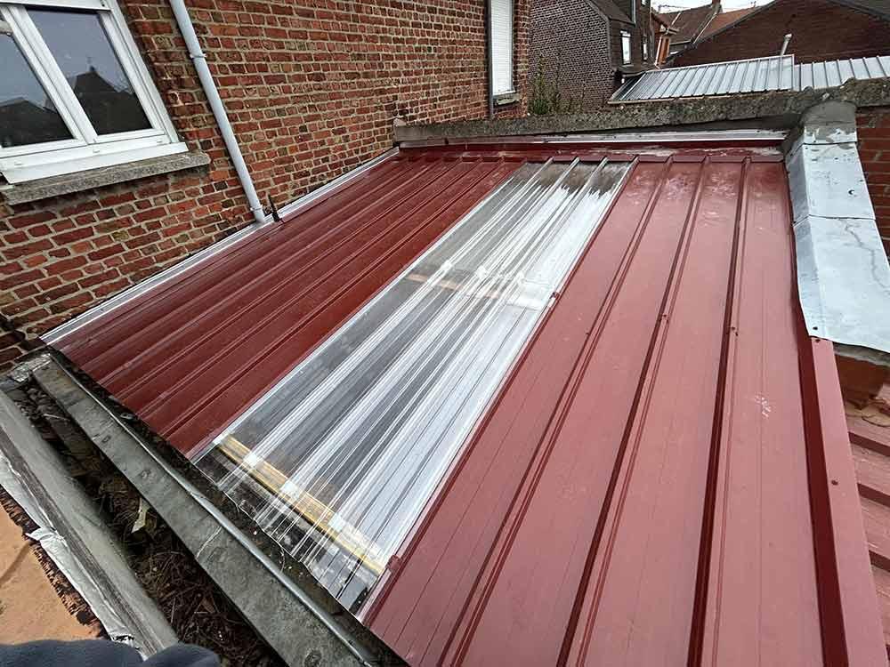 Remplacement de toiture bac acier à Lille